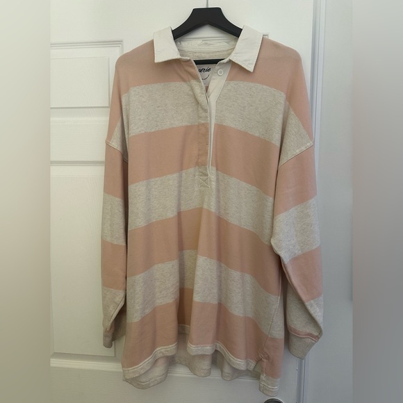 Aerie  Prep rally rugby sweatshirt. - Picture 4 of 8